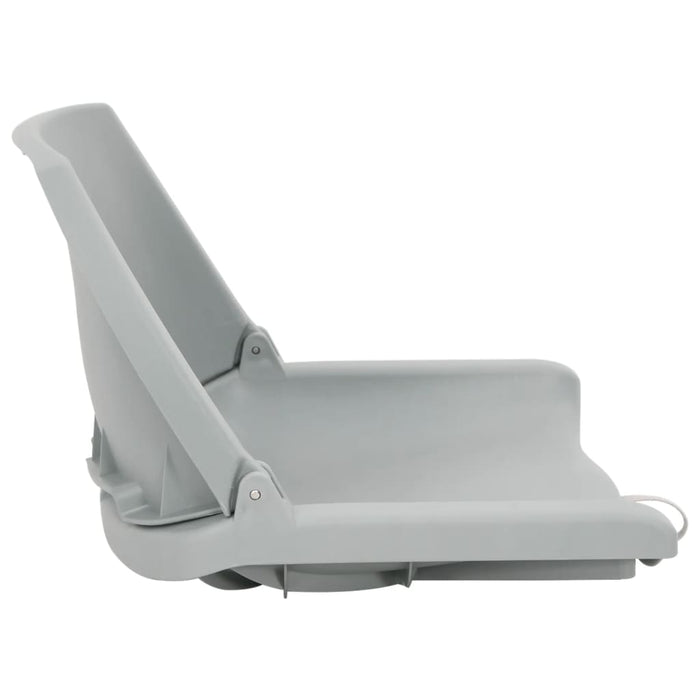 Set Sedile da Barca Pieghevole 2pz Grigio
