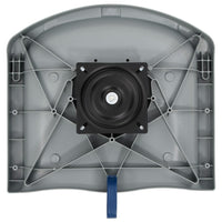 Set Sedile per Barca Pieghevole 2pz con Cuscino Blu-Bianco