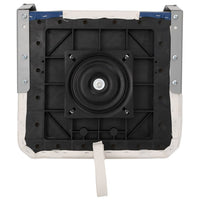 Set Sedile per Barca Pieghevole 2pz con Cuscino Blu-Bianco