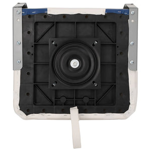 Set Sedile per Barca Pieghevole 2pz con Cuscino Blu-Bianco 272239