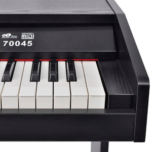 Pianoforte Digitale con 88 Tasti e Pedali in Melamina Nera