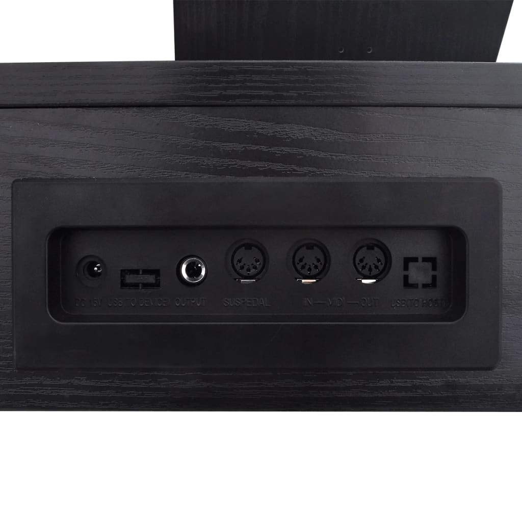 Pianoforte Digitale con 88 Tasti e Pedali in Melamina Nera