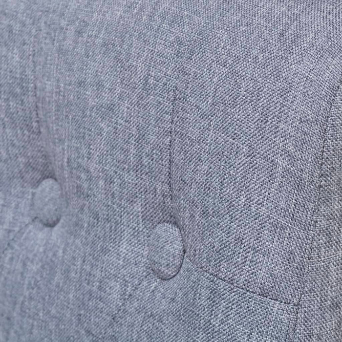 Sedie da Pranzo 4 pz Grigio Chiaro in Tessuto cod mxl 15172