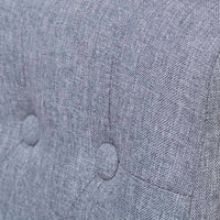 Sedie da Pranzo 4 pz Grigio Chiaro in Tessuto 272245