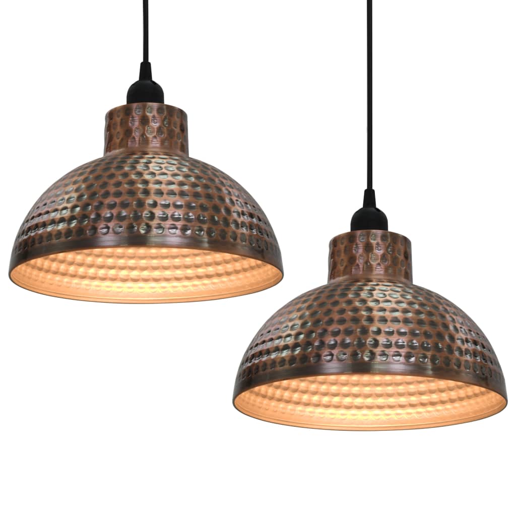 Lampadari 2 p Semisferici Color Rame 242556