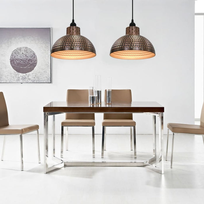 Lampadari 2 p Semisferici Color Rame 242556