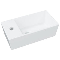 Lavandino Bianco 48x25x15 cm in Ceramica 242570