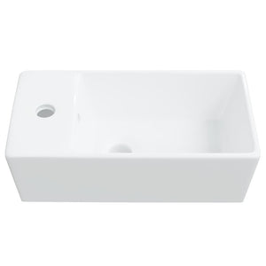 Lavandino Bianco 48x25x15 cm in Ceramica 242570