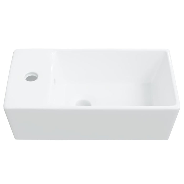 Lavandino Bianco 48x25x15 cm in Ceramica 242570