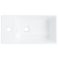 Lavandino-Lavabo-Lavello Bianco 48x25x15 cm in Ceramica