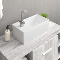 Lavandino Bianco 48x25x15 cm in Ceramicacod mxl 96959