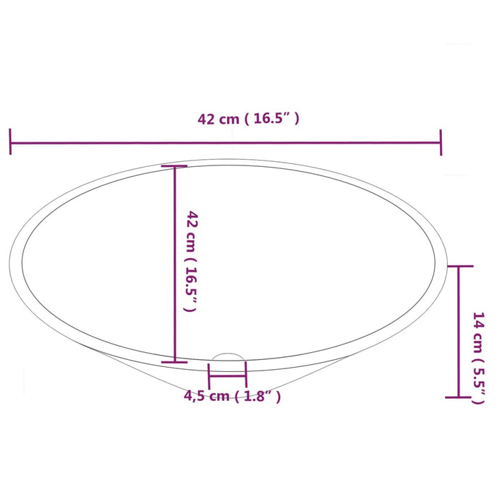 Lavandini 2 pz Bianchi 42x42x14 cm in Ceramica 242571