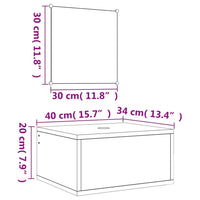 Set Mobili da Bagno 2 pz Nero in Legno Multistrato 242557