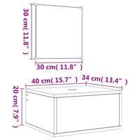Set Mobili da Bagno 2 pz Rovere in Legno Multistrato 242558