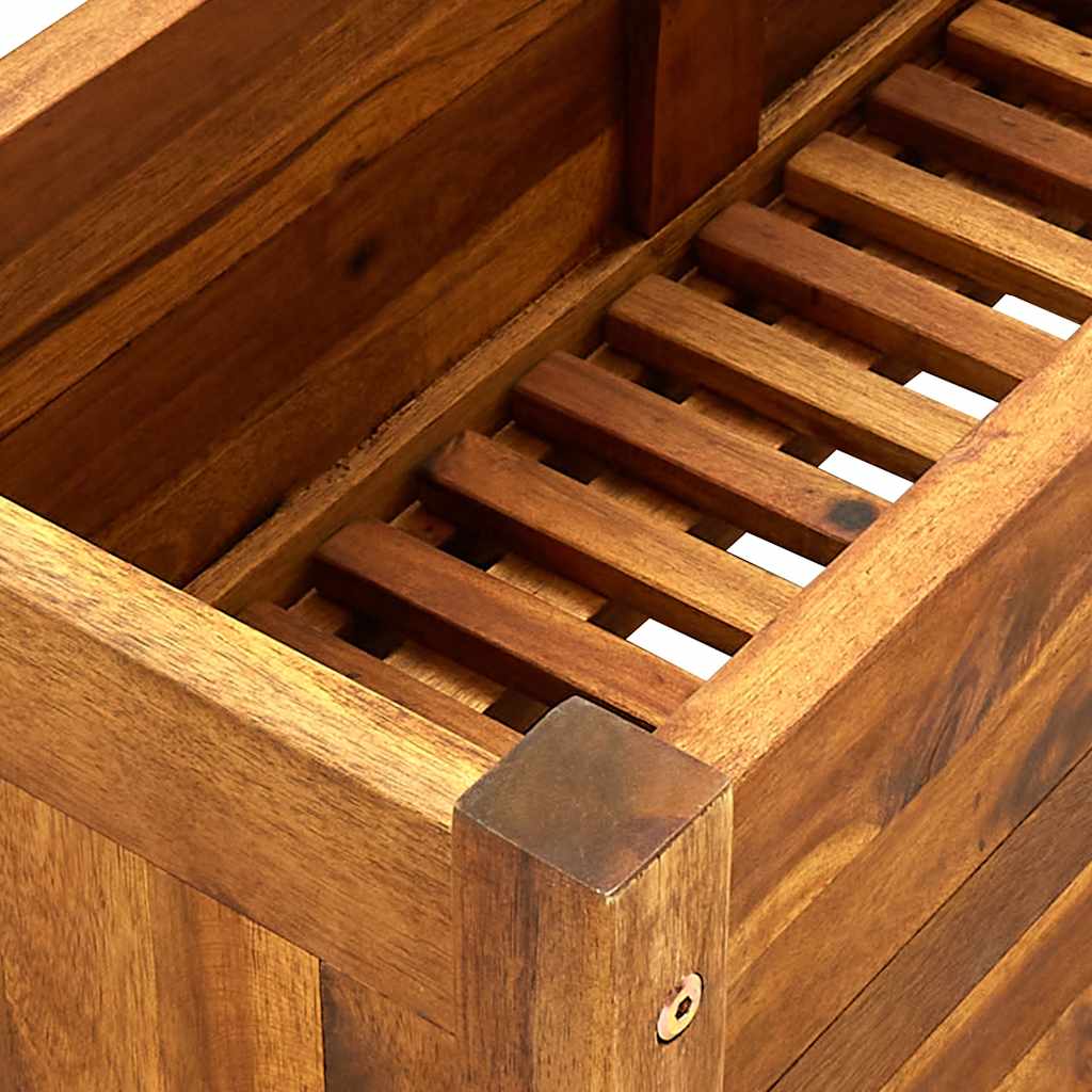 Letto Rialzato da Giardino in Legno di Acacia 76x27,6x25 cm 41771