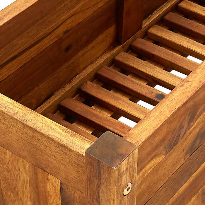 Letto Rialzato da Giardino in Legno di Acacia 76x27,6x25 cm 41771
