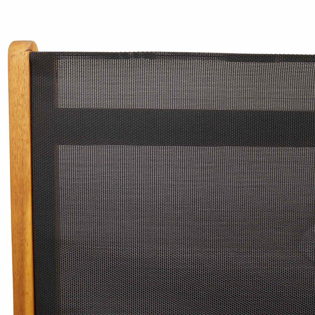 Sedie da Giardino Pieghevoli 2 pz Massello d'Acacia e Textilene 41747