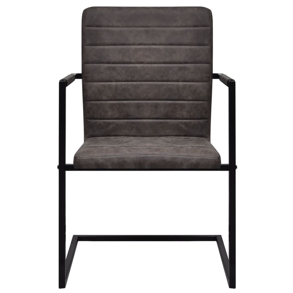 Sedie da Pranzo a Sbalzo 6 pz Marroni in Similpelle cod mxl 29346