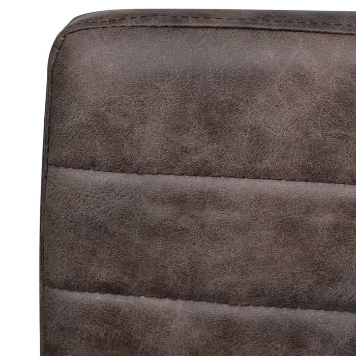 Sedie da Pranzo a Sbalzo 6 pz Marroni in Similpelle cod mxl 29346