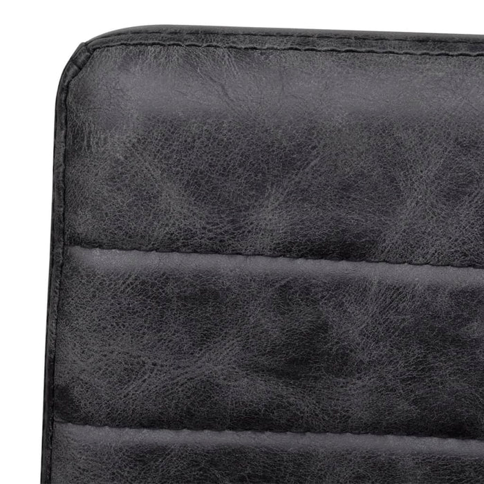 Sedie da Pranzo a Sbalzo 4 pz Nere in Similpelle 272415