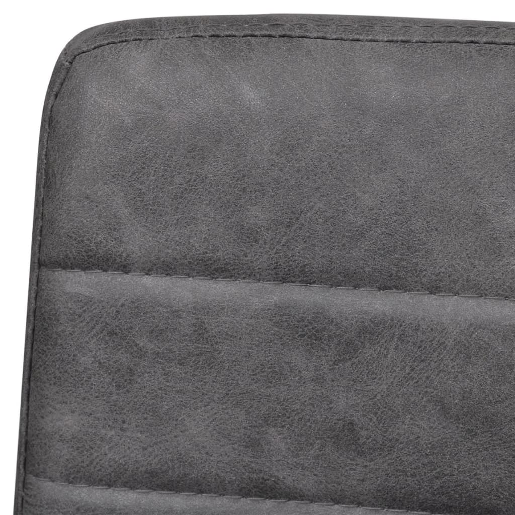 Sedie da Pranzo a Sbalzo 4 pz Grigie in Similpelle cod mxl 31417