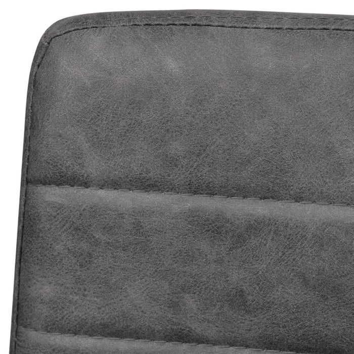 Sedie da Pranzo a Sbalzo 4 pz Grigie in Similpelle cod mxl 31417