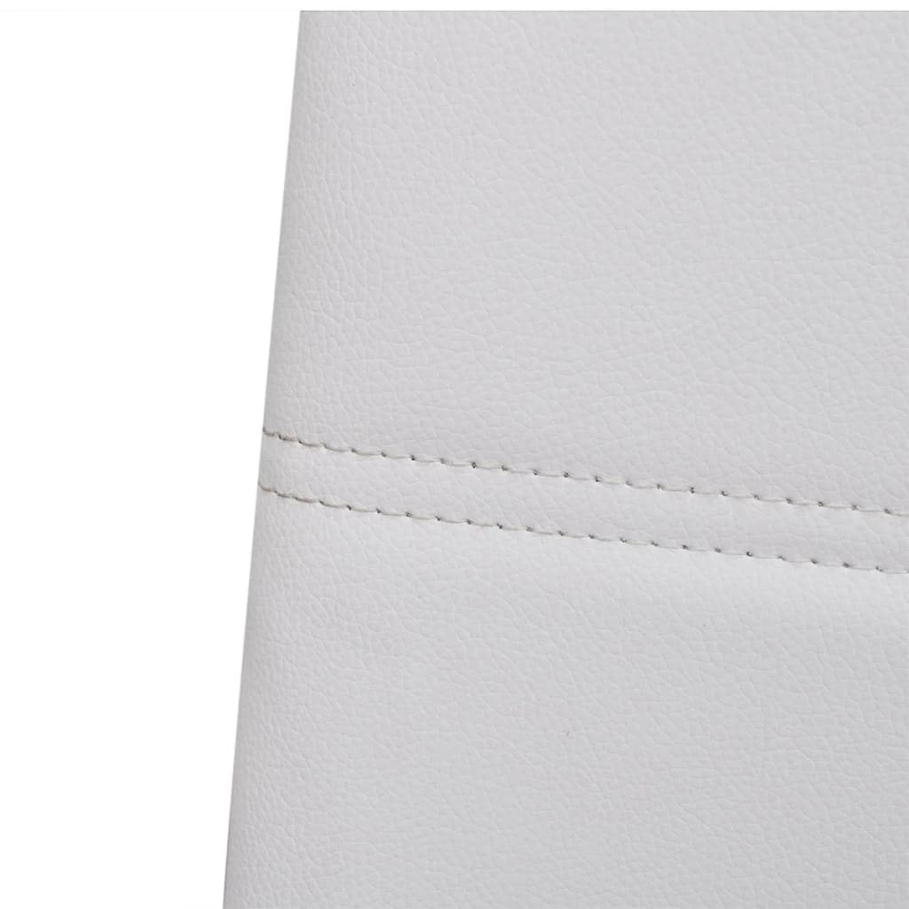 Sedie da Pranzo a Sbalzo 6 pz Bianche in Similpelle cod mxl 22565