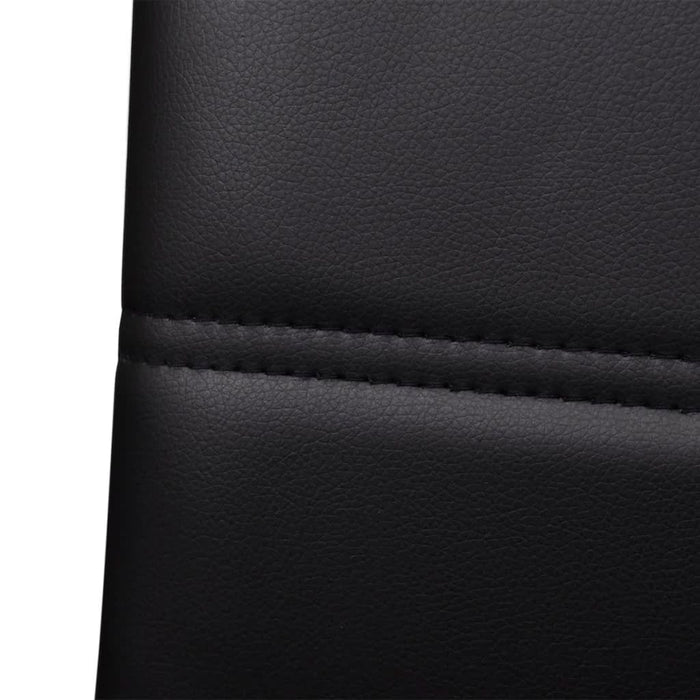 Sedie da Pranzo a Sbalzo 6 pz Nere in Similpelle cod mxl 7831