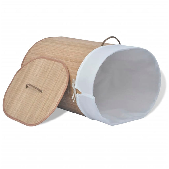 Cesto Portabiancheria in BambÃ¹ Ovale Colore Naturale cod mxl 40140