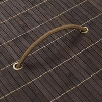 Cesto portabiancheria ovale in bambù marrone scuro 02_0006207