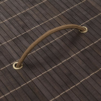 Cesto Portabiancheria in BambÃ¹ Ovale Marrone Scuro cod mxl 49427