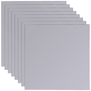 Piastrelle in Vetro a Specchio senza Cornice 8 pz 20,5 cm 242729