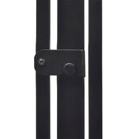 Cancelletto di Protezione per Camino e Stufa-Recinzione di Protezione per Stufa in Acciaio Nero