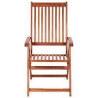 Sedie da Giardino Pieghevoli 2 pz in Massello d'Acacia Marrone 41820