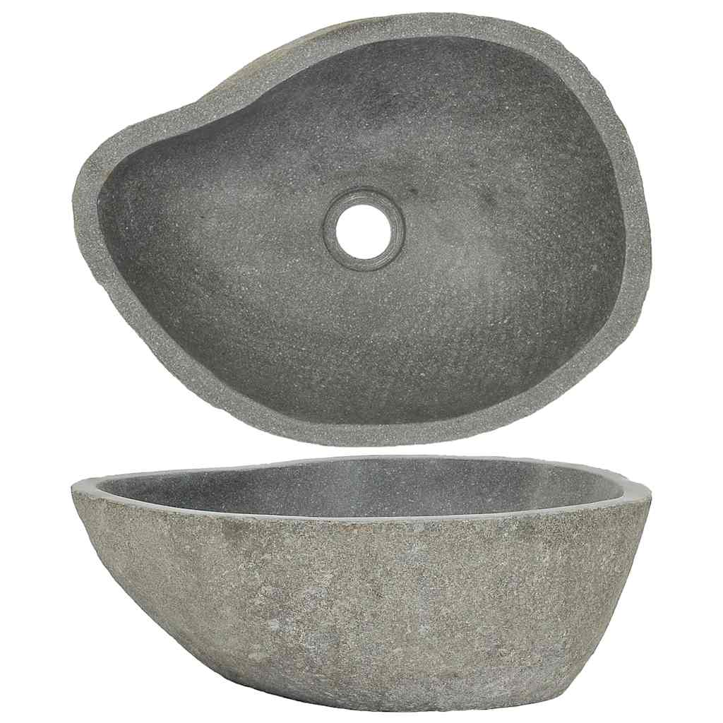 Lavandino-Lavabo in Pietra di Fiume Ovale (37-46)x(29-36) cm