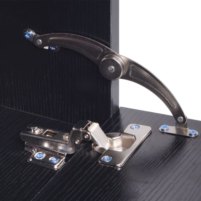 Set Mobili da Bagno 8 pz con Lavandino Nero cod mxl 31353