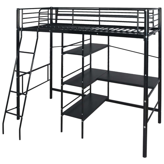 Letto con materasso Nero 200 x 90 cm Metallo 242998