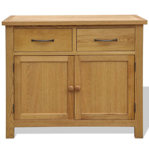 Credenza 90x33,5x83 cm in Legno Massello di Rovere cod mxl 69136