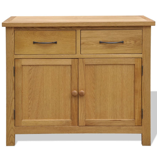 Credenza 90x33,5x83 cm in Legno Massello di Rovere 242744