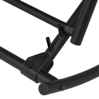 Sedia a Dondolo da Giardino in Acciaio e Textilene Nere cod mxl 18665