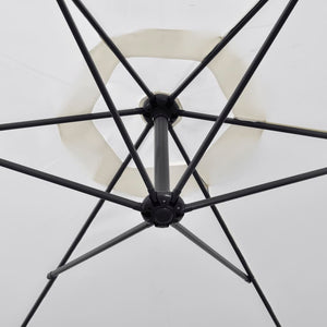 Ombrellone da giardino a sbalzo mobile da giardino 3 m bianco sabbia 02_0008598