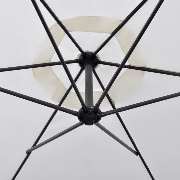 Ombrellone da giardino a sbalzo mobile da giardino 3 m bianco sabbia 02_0008598