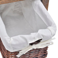 Comodino da Notte Set 2 pz in Legno Marrone 242869