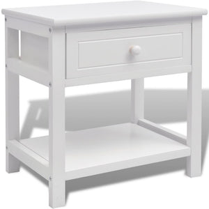 Comodino in Legno Bianco 242870