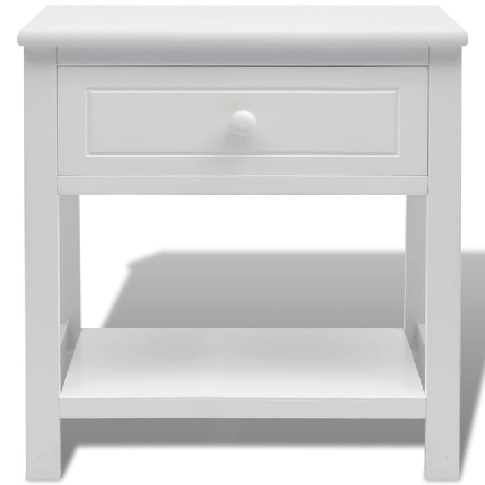 Comodino in Legno Bianco 242870