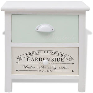 Comodino Francese Set 2 pz in Legno 242875