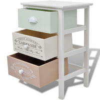 Armadietto in Stile Francese con 3 Cassetti in Legno  cod mxl 49815