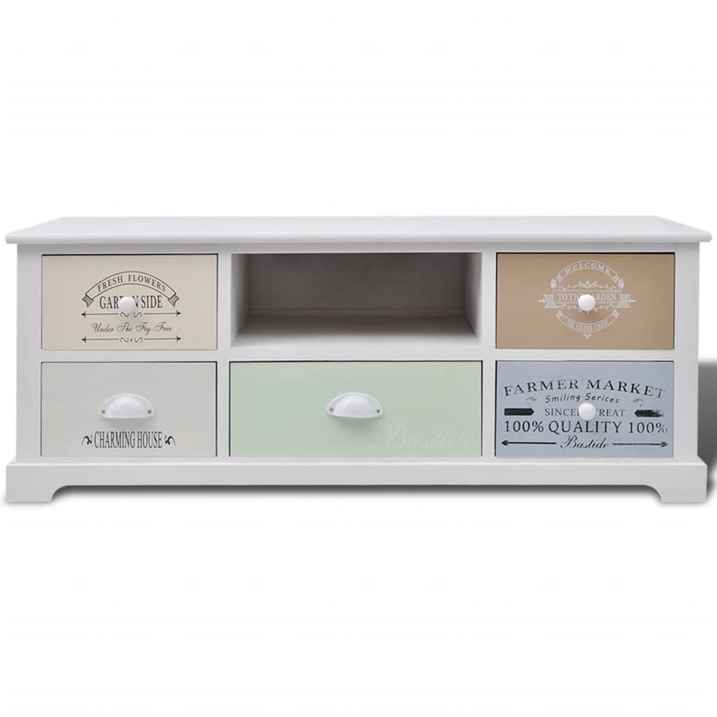 Mobile Porta TV in Stile Francese in Legno 242879