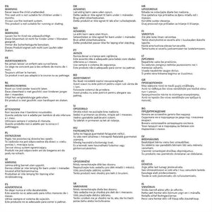 Passeggino Gemellare in Acciaio Grigio e Nero 10110