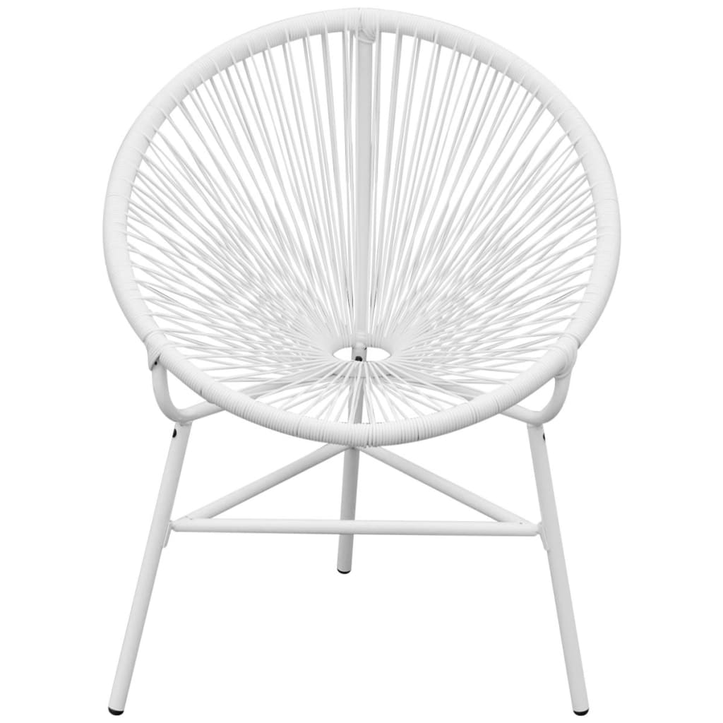 Sedia da Giardino Acapulco in Polyrattan Bianco 42072
